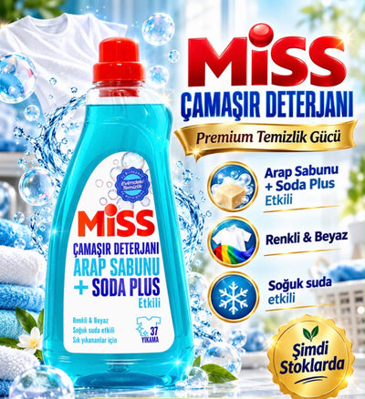 Miss Çamaşır Deterjanı Arap Sabunu + Soda Plus Etkili