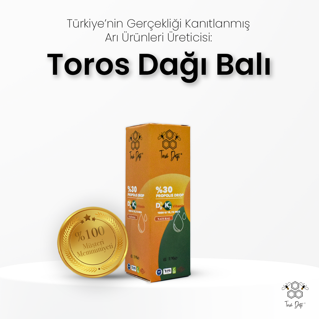Toros Dağı D3-K2 Vitaminli Damla Propolis 20 ml