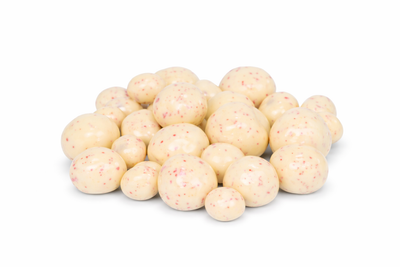 Witte chocolade met frambozen