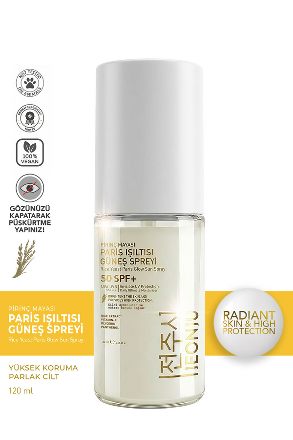 Jeonju Paris Rice Ferment Sun Spray SPF 50+ UVA UVB Protection 120 ml