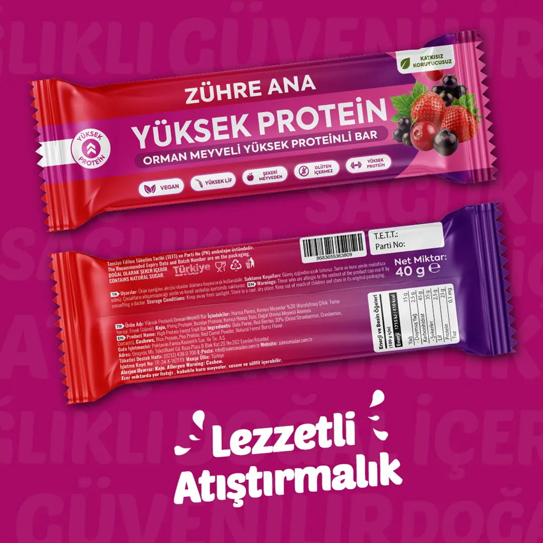 Zühre Ana Yüksek Proteinli Orman Meyveli Meyve Bar - Sultan Noten
