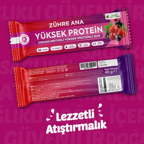 Zühre Ana Yüksek Proteinli Orman Meyveli Meyve Bar