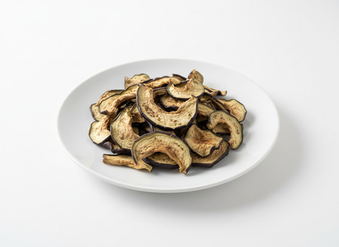 Gedroogde aubergine in plakjes