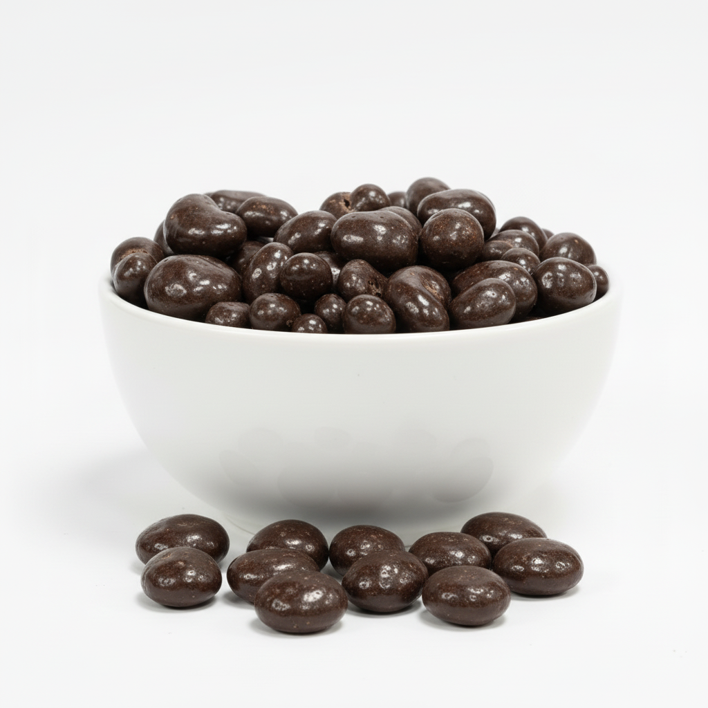 Dark chocolate-covered cashews